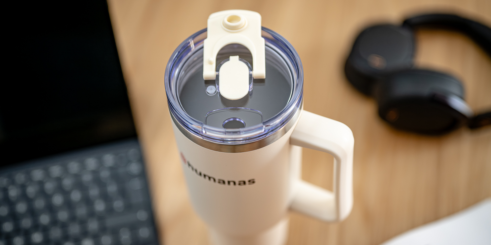 Kubek termiczny Humanas Viva 1200 ml - beżowy